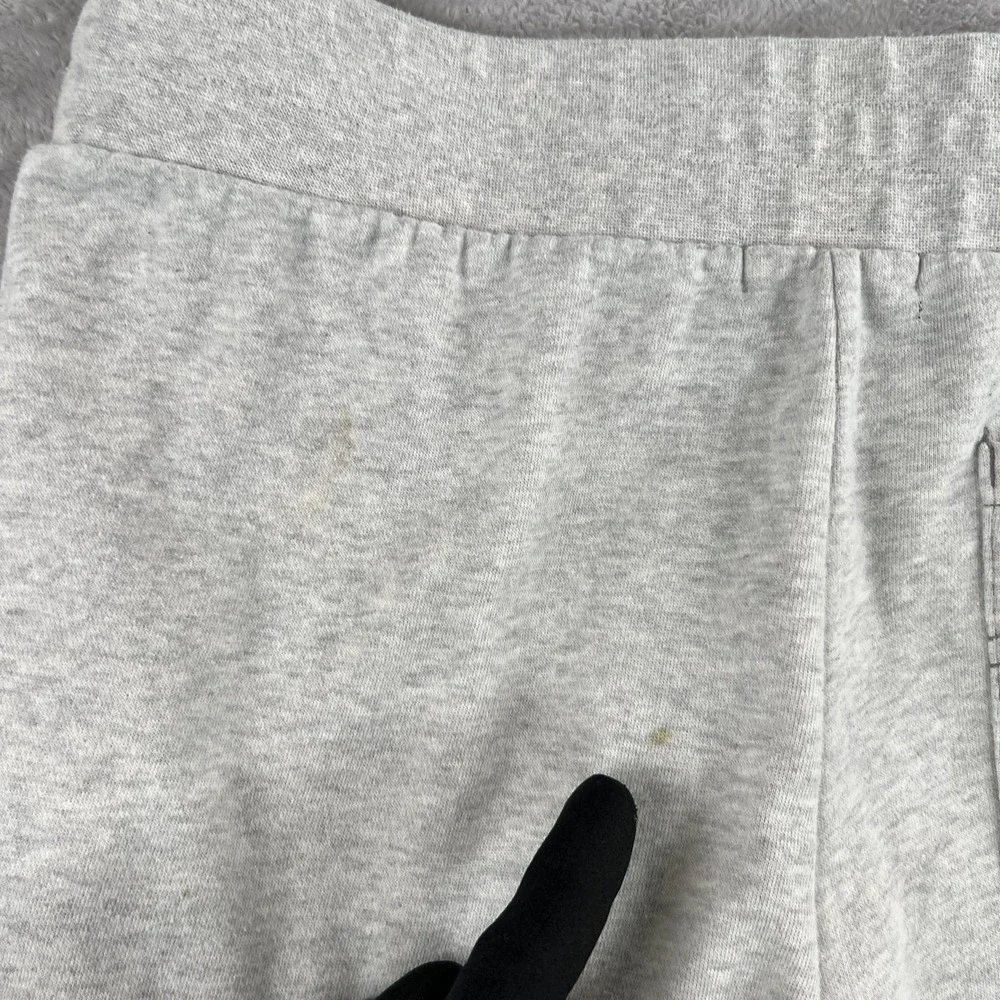 True Religion Horseshoe Logo Fleece Joggers L Gray Men Streetwear Sweatpants Y2K